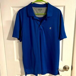 Men’s Polo, IZOD, Size Large, Blue